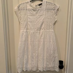 White eyelet dress